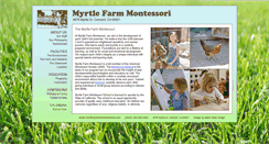 Desktop Screenshot of myrtlefarmmontessori.com